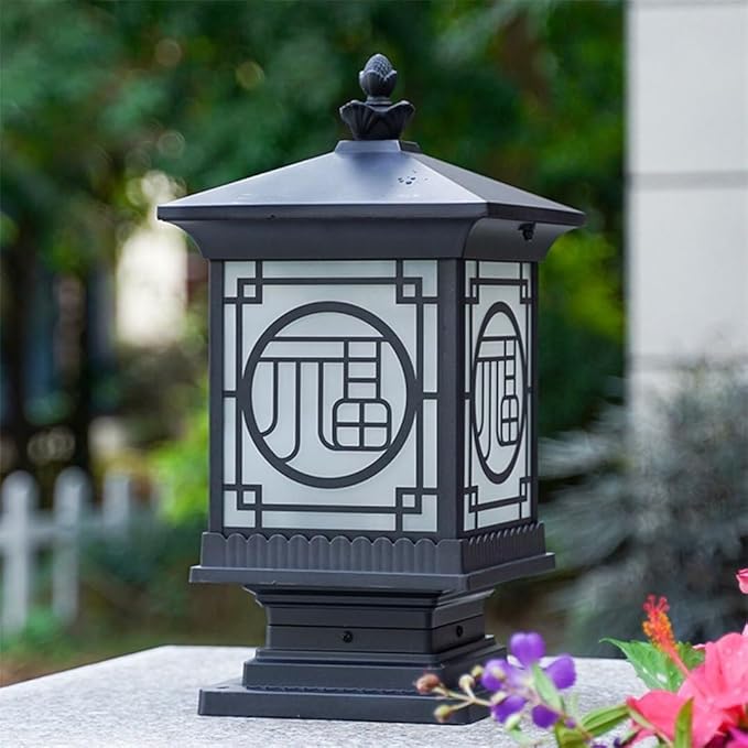 American Style Outdoor Classical Vintage Garden Post Cap Light Waterproof Courtyard Villa Fence Head Lights Pillar | Lumora