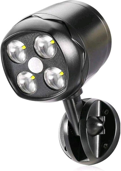 Battery Operated Outdoor Motion Sensor Light, 600LM 6000K Waterproof Wide-Angle Detection Auto On/Off Wall Light,for Garage, Yard, Front Door, Stair and Driveway (1 Pack)