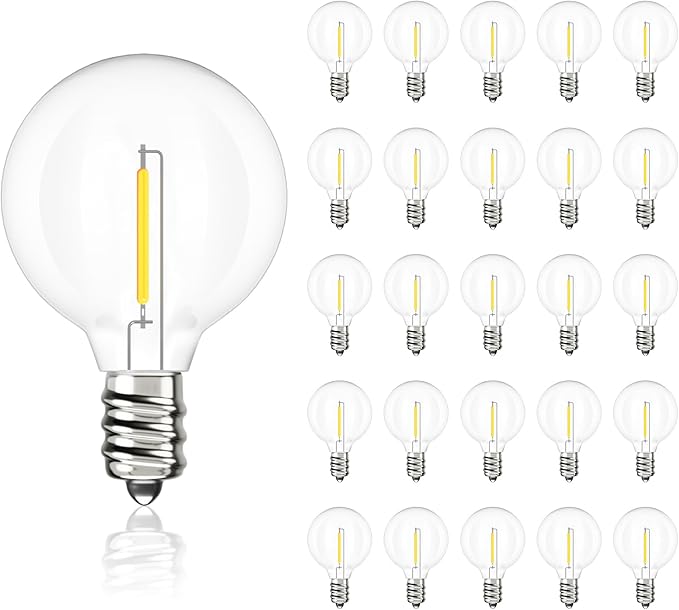 Svater Led Outdoor String Lights 25 FT with 25 Packs Replacement Bulbs | Lumora