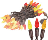 Novelty Lights 24FT 70 LED C6 LED Thanksgiving String Lights, Outdoor Christmas Tree Commercial Grade LED String | Lumora