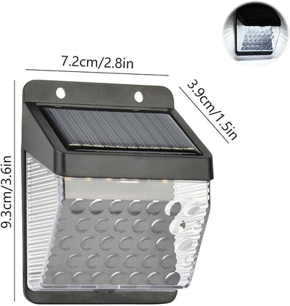 2 Pack Solar Outdoor Lights Waterproof Garden Landscape Lights UP and Down Illuminate Sunlight Lamp for Fence, Yard, Wall Decor solar Spot Lights Outdoor Solar Security Lights Cool Stuff (White)