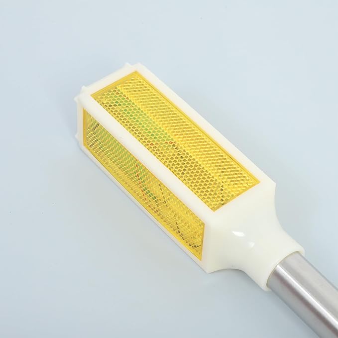 VICASKY Solar Pathway Lights Outdoor Yellow Solar Yard Stake Warning Lamp for Lawn Garden Driveway LED Outdoor Stake Lamp for Traffic Barrier Lighting
