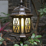 Lights Outdoor Classic Antique Brown Die-cast Aluminum Metal Pathway Lawn Post Pole Lamp IP55 Waterproof Exterior | Lumora
