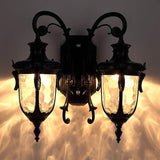 European Waterproof Outdoor Wall Light,2-Heads AlumiExpression artistique m Metal Victoria Sconce,E26 Minimalist | Lumora