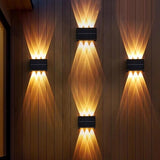 Solar Wall Lights Outdoor,Cordless,Waterproof IP65 Wall Sconce, Up and Down Lamp, Bright Wall Sconce Deck Light for | Lumora