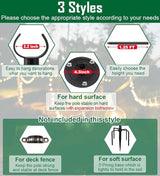 10ft String Light Poles for Hard Surfaces, Light Poles for Outdoor String Light, Perfect for Garden, Backyard, and | Lumora