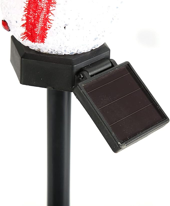 Christmas Solar Pathway Lights, Outdoor Water Proof LED Solar Energy Saving Snowman Christmas Garden Light for Lawn Courtyard Decoration