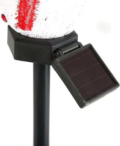 Christmas Solar Pathway Lights, Outdoor Water Proof LED Solar Energy Saving Snowman Christmas Garden Light for Lawn Courtyard Decoration