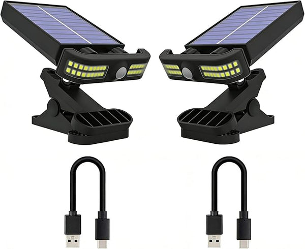 Clip On Solar Motion Sensor Lights Outdoor, Waterproof 270° Wide Angle Super Bright Solar Powered Security Light | Lumora