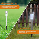10PCS Solar Lights Outdoor, Stainless Steel Outdoor Waterproof, LED Lawn Lamps Lighting Solar Powered Outdoor | Lumora