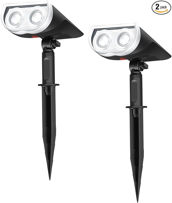 Linkind Solar Lights Outdoor StarRayS, Bright Solar Spot Lights Outdoor, IP67 Waterproof Spotlights for Garden Yard | Lumora