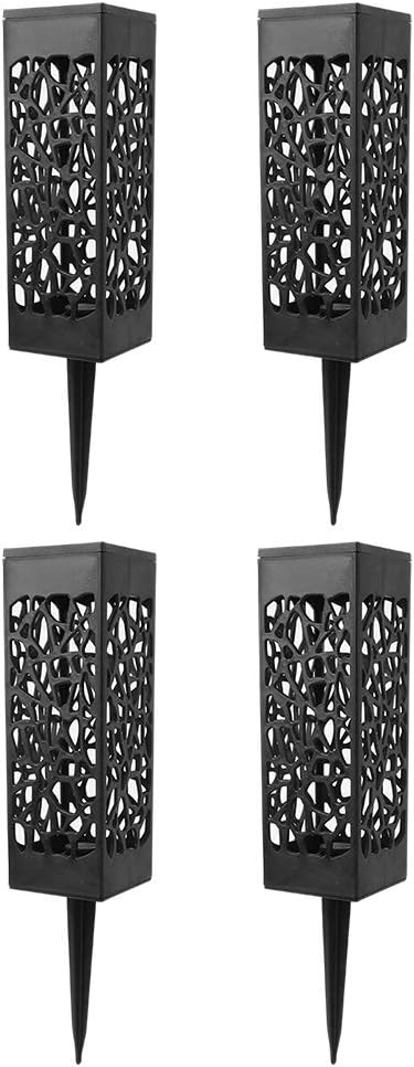 Zerodis Landscape Lamps Panel Spike Lamp ABS Rechargeable NiMH Battery Pathway Tool for Outside Patio Pathway Yard Decorations Solar Lawn Light
