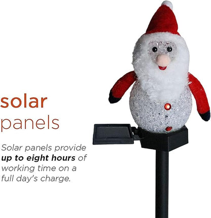Solar Garden Lights Snowman Solar Christmas Light,Waterproof Snowman Shape Outdoor Solar Garden Stake Light,Decorative Solar Pathway Light LED Snowman Light For Patio Yard ( Color : Santa Claus )