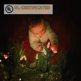 70 Count C6 Warm White Christmas Lights - 35.5ft Outdoor, Waterproof, Green Wire, IP65, UL Listed | Lumora