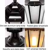 European Style Wall Lights Outdoor Landscape Post Head Light Fixture Exterior Garden Courtyard Yard Patio Column | Lumora