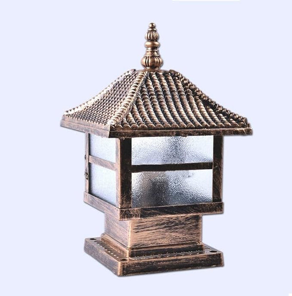 European Outdoor Glass Table Lamp Column Lamp Tradition Antique Victoria Waterproof Aluminum Garden Lawn Lights | Lumora