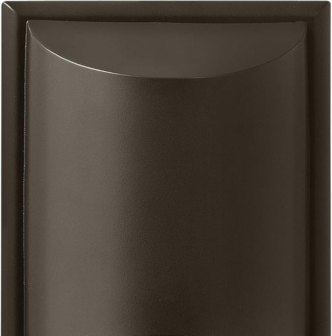 Hinkley Cascade Medium Tall Wall Mount Lantern - Aluminum, 1-Light, Amber Etched Organic Rain Glass, Dark Sky - Bronze Finish