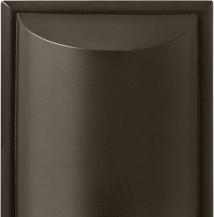 Hinkley Cascade Medium Tall Wall Mount Lantern - Aluminum, 1-Light, Amber Etched Organic Rain Glass, Dark Sky - Bronze Finish