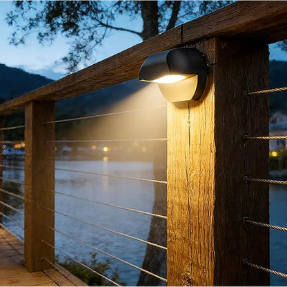 Arrownine Landscape Lighting Cast Aluminum 2.5W Deck LED Lights Low Voltage 12V Outdoor Step Light,Post Stair Fence Lighting Warm White Water Resistant IP65 Black Finish 1-Pack
