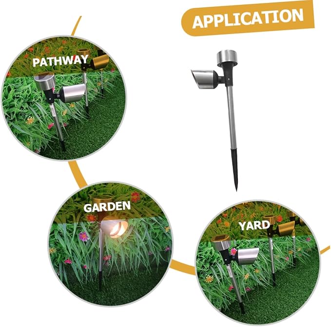 BESPORTBLE 2pcs Solar Pathway Lights Durable Lawn Solar Lamps for Garden Patio Decoration Energy-Saving Outdoor | Lumora