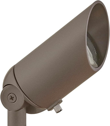Hinkley Landscape Lighting 1536TXB Spot Light - MR16 LED Bulb Required, 50w - Textured Brown Clear Lens