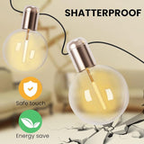 Indoor String Lights 48FT(24X2),Dimmable Globe String Lights with 40 Bulbs,Decorative Hanging Bulb Lights for | Lumora