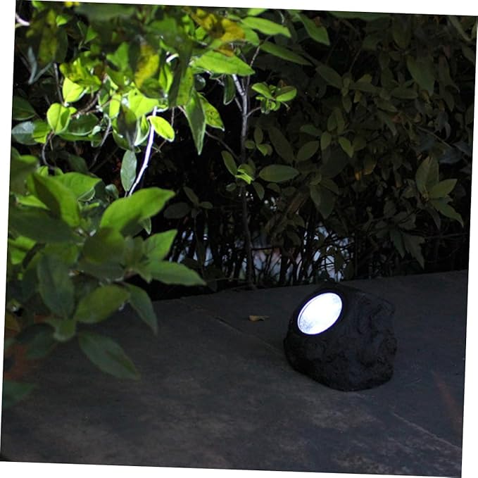 jojofuny 2pcs Solar Pathway Lights Eternity Outdoor Landscape Lights Solar Power Fixture