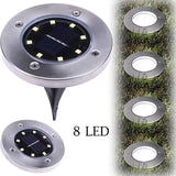 Generic 12 Pack Gardern Solar Ground Deck/Pathway/Ground Light, Black | Lumora
