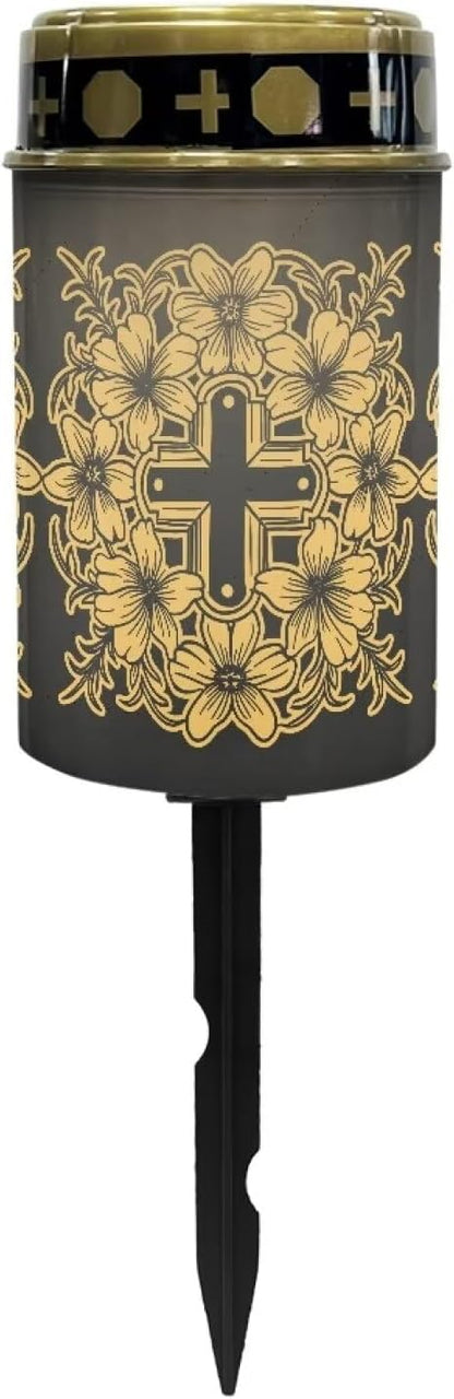Cross Pattern Solar Light Outdoor LED Solar Garden Light Night Light Book Light Guardian Cross Light Yard Garden Patio Christmas Decor