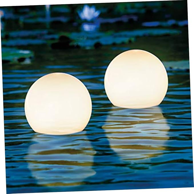 Tofficu 6Pcs Solar Round Grass Lights Outdoor Plug Light for Lawn Garden Unique Ball Shape Solar Powered Easy to Install Landscape Lighting