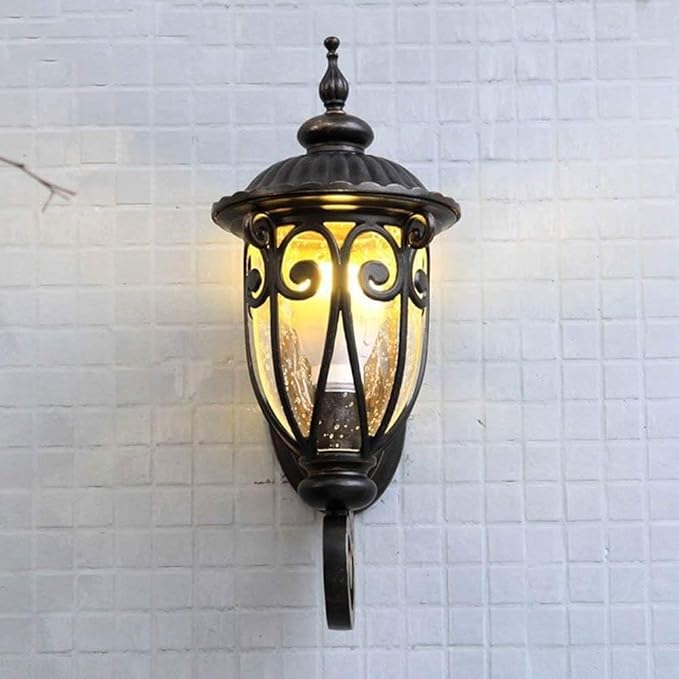 European Retro Outdoor Wall Lamp,Fashion Garden S Lantern Down Light,Waterproof Patio Lighting Sconce, Balcony | Lumora