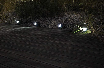 Solar Powered Rock Lights Outdoor Solar Garden Rock Light Outdoor 4LED Solar Powered Rock Stone Spotlight for Gardens Pathway Patio Yard Driveway Tree Pool Porch Deck Landscape,2 Pack