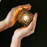 Solar Outdoor Ice Cube Lights for Garden Decoration, 2.8 ”x 2.8” Frosted Acrylic Brick Waterproof Solar Landscape | Lumora