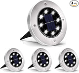 INCX Solar Lights for Outside, 4 Pack Solar Light Outdoor Waterproof, Garden Lights Landscape Lighting for Lawn | Lumora