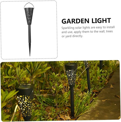Solar Yard Lights Waterproof Outdoor Solar Pathway Lights Warm White Lawn Lighting for Garden Patio Landscape Decor