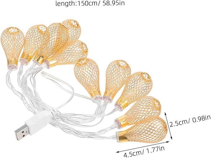 STOBAZA Wave Drop LED String Lights USB Indoor Outdoor Hanging Lights for Party Patio Holiday and Wedding Decor | Lumora
