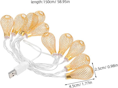 STOBAZA Wave Drop LED String Lights USB Indoor Outdoor Hanging Lights for Party Patio Holiday and Wedding Decor Creative DIY Friendly Design for Cozy Ambiance