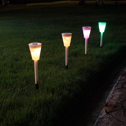 Solar Pathway Lights Solar Lights Outdoor Garden Decorative Waterproof Solar Powered LED Landscape Lighting for Lawn Patio Yard Walkway Driveway 3 Pack