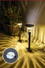 2 in 1 Solar Pathway Lights, Solar Shadow Lights Outdoor Warm White Waterproof Stainless Steel Automatic Solar | Lumora