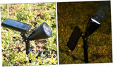NUOBESTY Solar Lawn Spotlight and Wall Mount Solar Garden Lights with 4 LEDs for - Outdoor Security Flood Light | Lumora