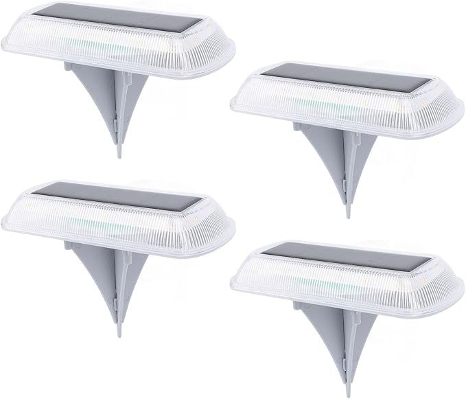 4 Pack Solar Ground Lights, IP65 Weatherproof, 3000K Warm White LED, Outdoor Solar Pathway Lights for Garden Lawn | Lumora
