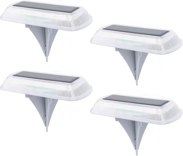 4 Pack Solar Ground Lights, IP65 Weatherproof, 3000K Warm White LED, Outdoor Solar Pathway Lights for Garden Lawn | Lumora