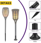 10 Pcs Solar Light Ground Stakes Kit, ABS Plastic Ground Stakes & Round Bases with Mounting Screws Replacement | Lumora