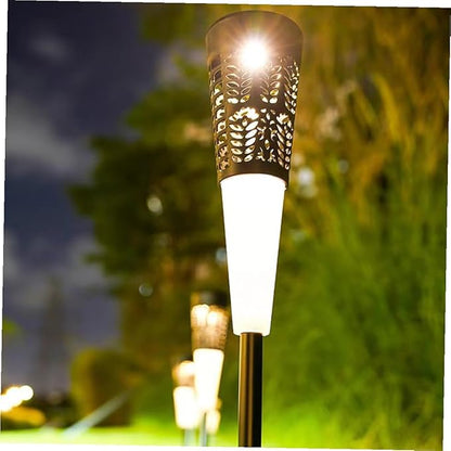 BESPORTBLE 6pcs Solar Pathway Lights Outdoor Garden Stake Lamp Warm Colorful Light Landscape Lighting for Yard Patio Lawn Decor Solar Powered