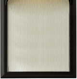 Hinkley Cascade Medium Tall Wall Mount Lantern - Aluminum, 1-Light, Amber Etched Organic Rain Glass, Dark Sky | Lumora