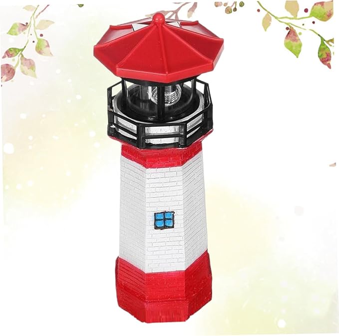Unique Solar Rotating Lighthouse Garden Decor for Outside Landscape Light Solar Pathway Lights