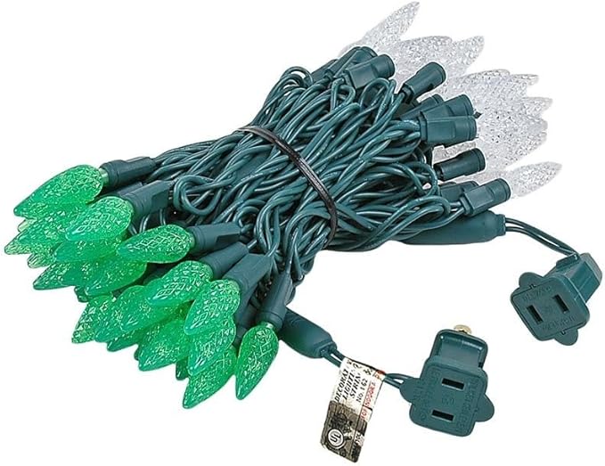 Novelty Lights 24FT 70 LED C6 LED Christmas String Lights, Outdoor Christmas Tree Commercial Grade LED String | Lumora