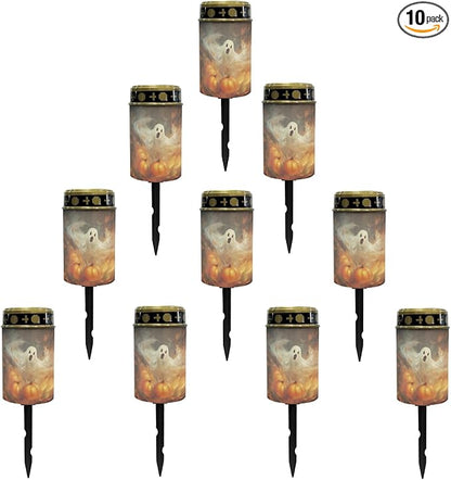 Halloween Ghost Solar Garden Lights Walkway Solar Lights Landscape Solar Lantern Outdoor Waterproof Halloween Decor Solar Pathway Lights Solar Walkway Lights Outdoor Table Lamp