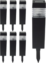 Crosslight Solar Powered Pathway Lights (6 Pack) - Column Outdoor LED Lights, Waterproof for Garden, Yard, Patio | Lumora