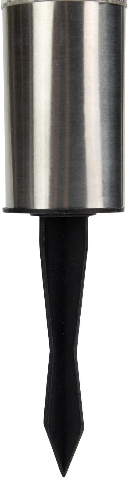 Northlight Set of 6 Solar Powered LED Pathway Markers - 10" - Silver